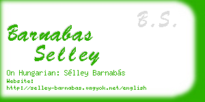 barnabas selley business card