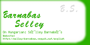 barnabas selley business card